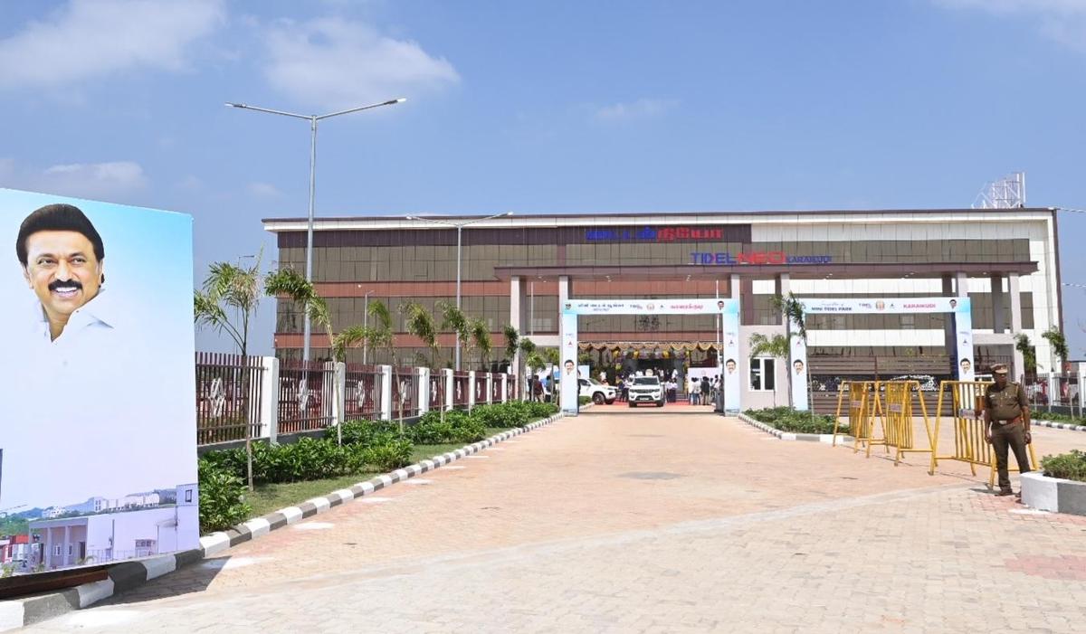 O Parque TIDEL NEO que foi inaugurado pelo Ministro-Chefe MK Stalin em Karaikudi
