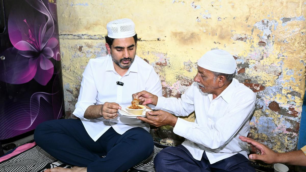 Lokesh visits Muslim family for Iftar, promises them new home