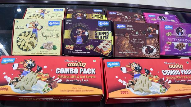 Aavin selling special sweets for Navaratri