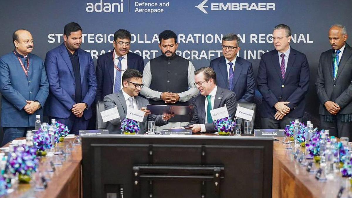 Embraer- Adani sign MoU on aviation manufacturing