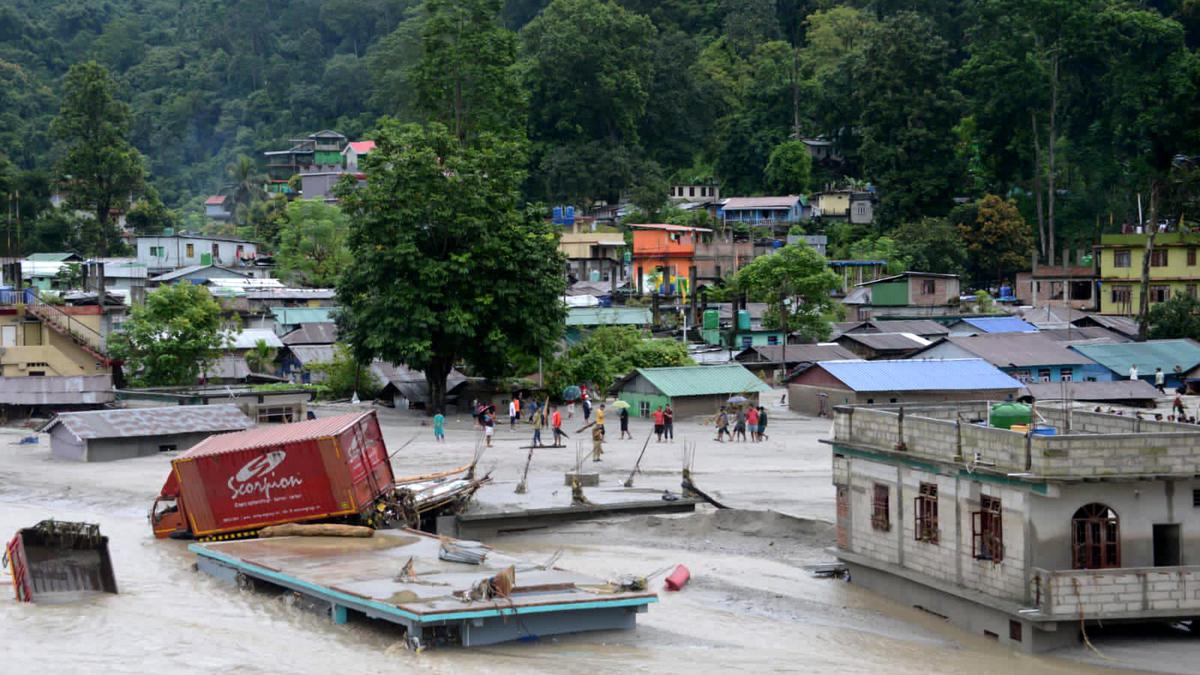 Sikkim flash floods updates | 14 dead, 102 missing
