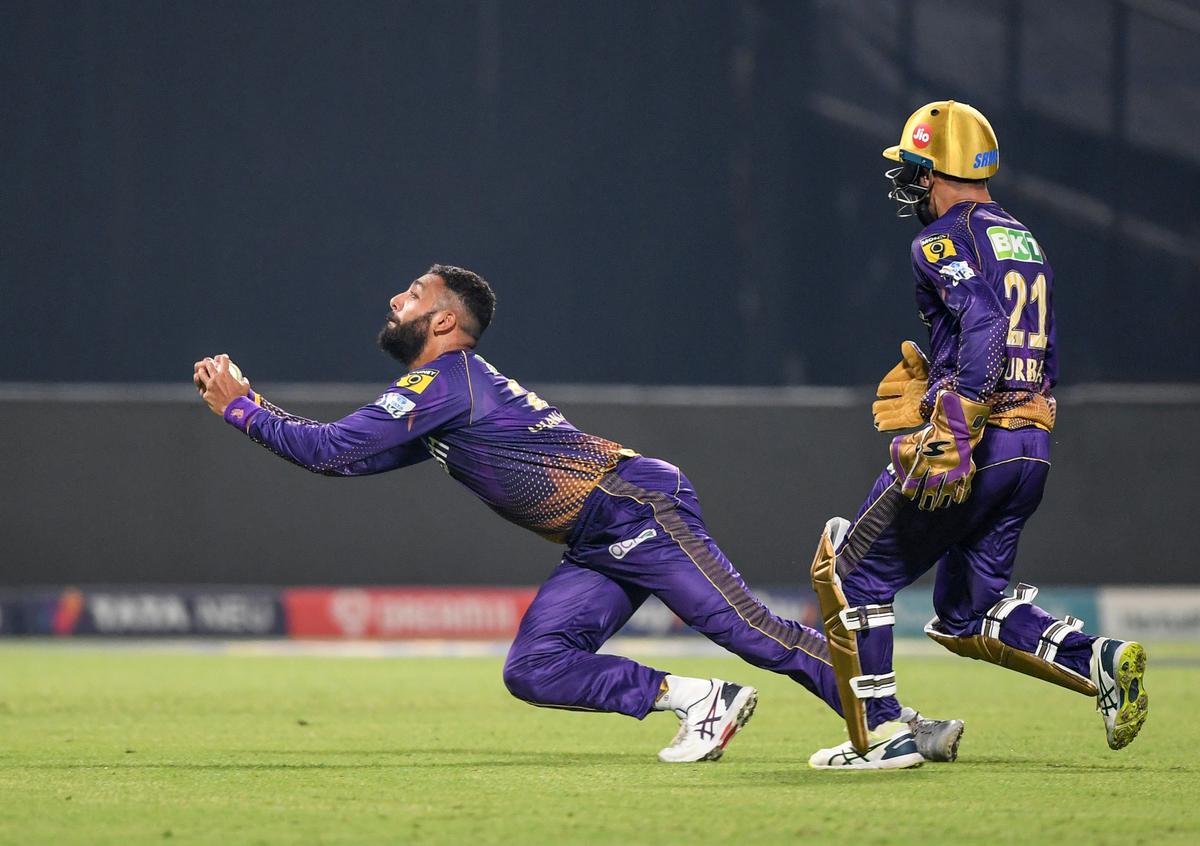 Room for improvement: While Varun’s fielding and catching has been on the up, the leggie is candid that he has a long way to go before being counted among the best. Here he takes a catch to dismiss RCB skipper Faf Du Plessis during the  IPL 2023 on Thursday, April 06, 2023.  