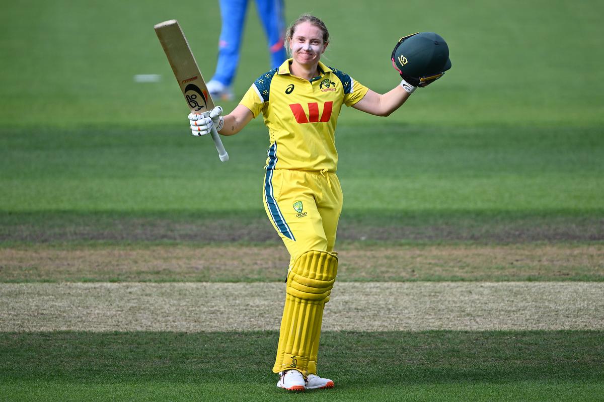 Still got it: In her final ODI, Healy cracked a 98-ball 158, an innings that encapsulated her batting.