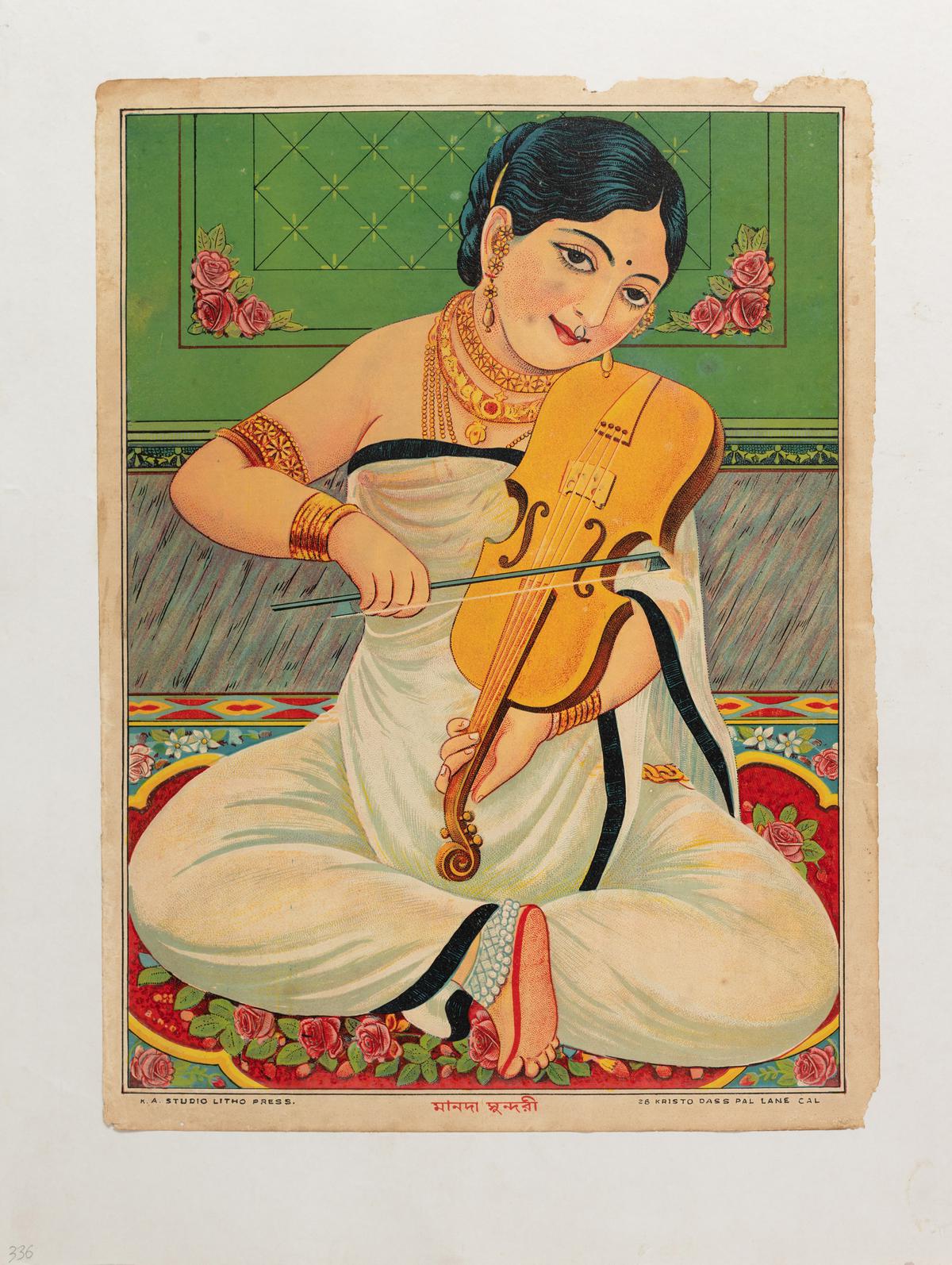 Manada Sundari, Chromolithograph on paper