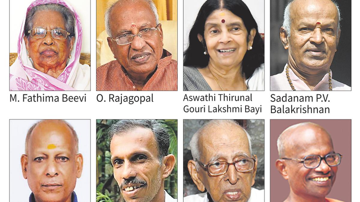 O. Rajagopal, M. Fathima Beevi honoured with Padma Bhushan