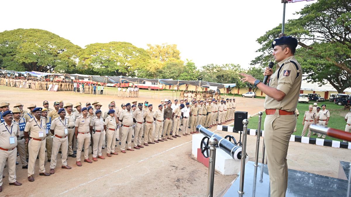 Elaborate security arrangements for Ganesha immersion procession in Shivamogga