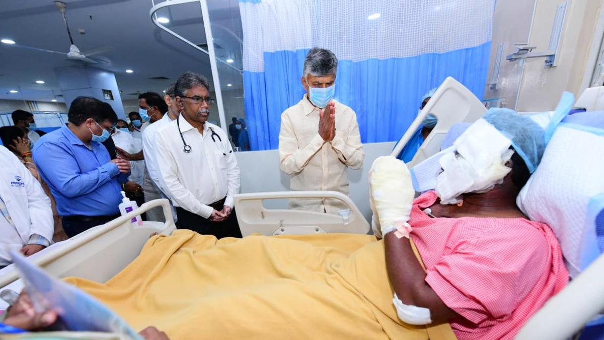 Naidu announces ₹1 cr. ex gratia for kin of deceased in A.P. pharma unit blast