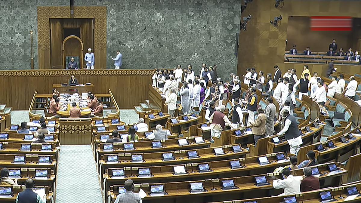 Joint committee report on Waqf Bill tabled in Lok Sabha amid Opposition protests