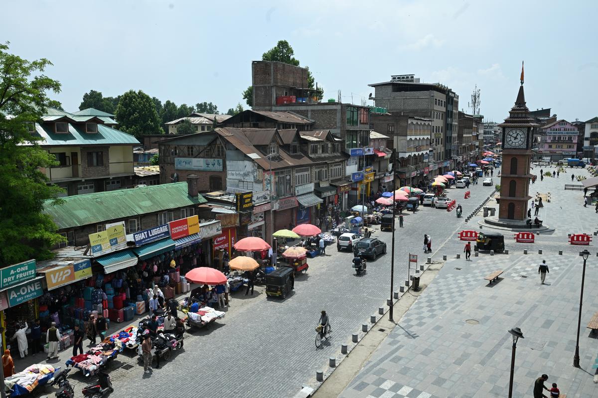 J&K normal life has returned to the valley after tensions in the past few days, with buyers holding a weekly flea market in Srinagar on May 11, 2025.