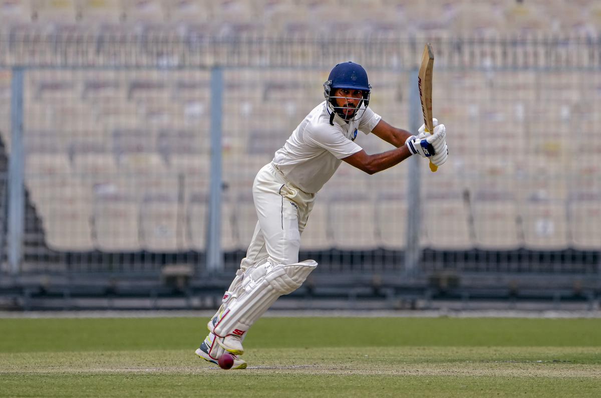 Fighting back: Anustup Majumdar batted well alongside his skipper, Manoj Tiwary, to give Bengal hope.