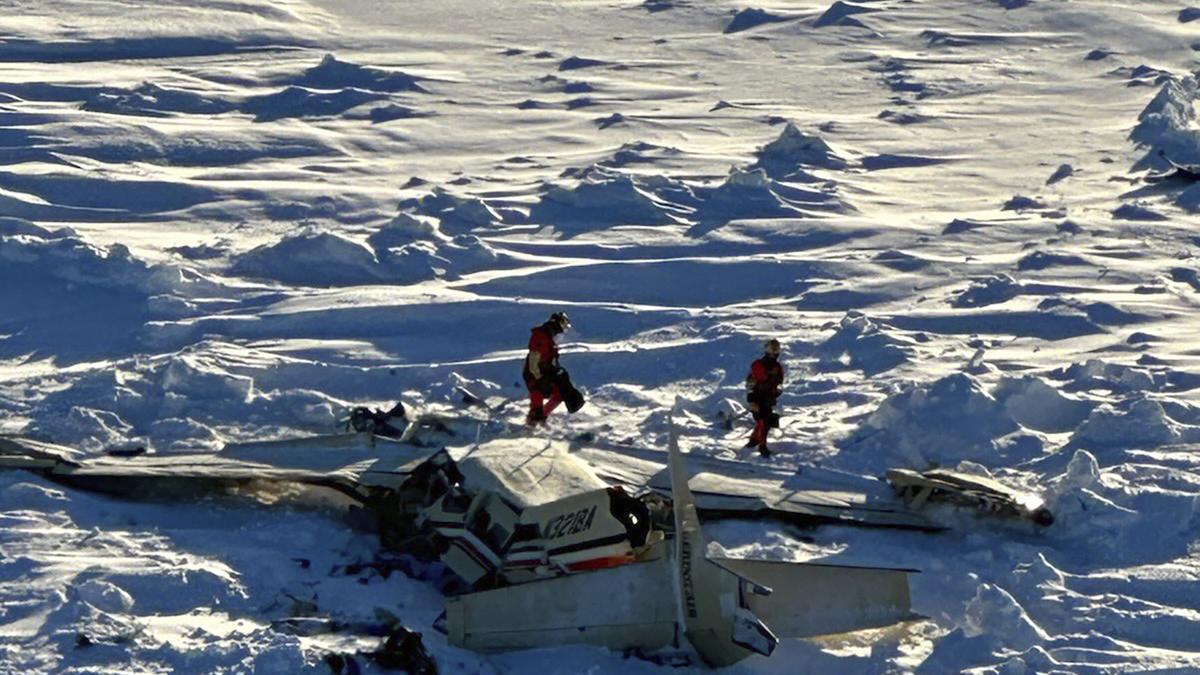 Missing commuter plane found crashed on Alaska sea ice, all 10 aboard killed