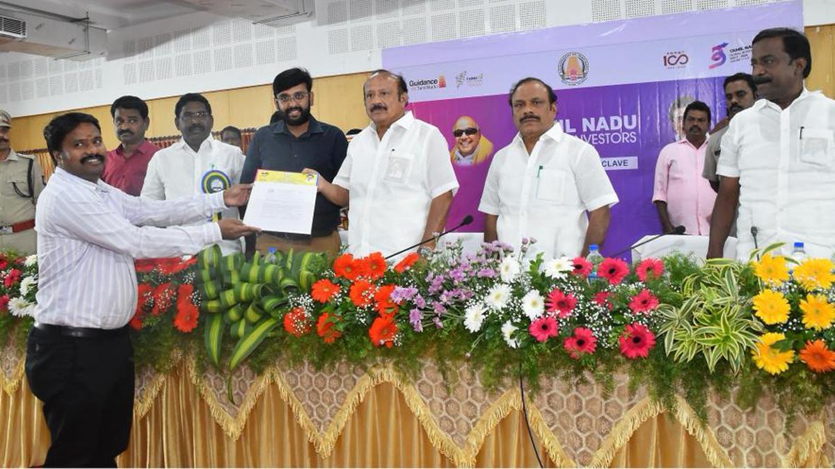 Agreements to start industrial units worth ₹540.96 crore signed with 117 entrepreneurs in Cuddalore