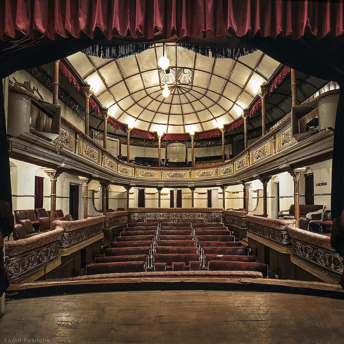 An inside view of the Gaiety Theatre in Shimla