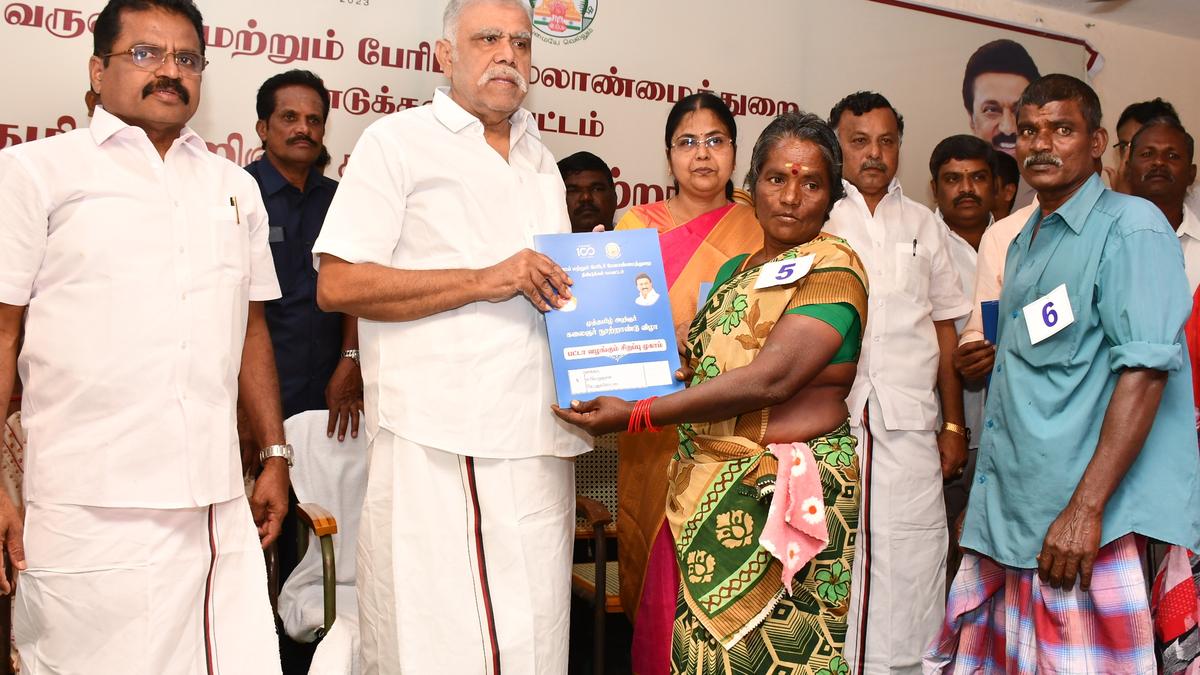 Revenue Minister lays foundation for new sub-registrar’s office building in Aruppukottai