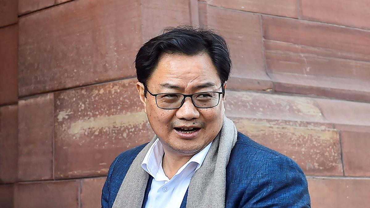 Need to have to rethink collegium process of appointment, suggests Legislation Minister Kiren Rijiju