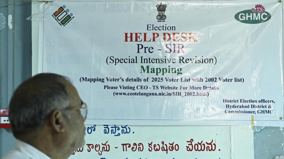 ECI announces SIR schedule for Telangana