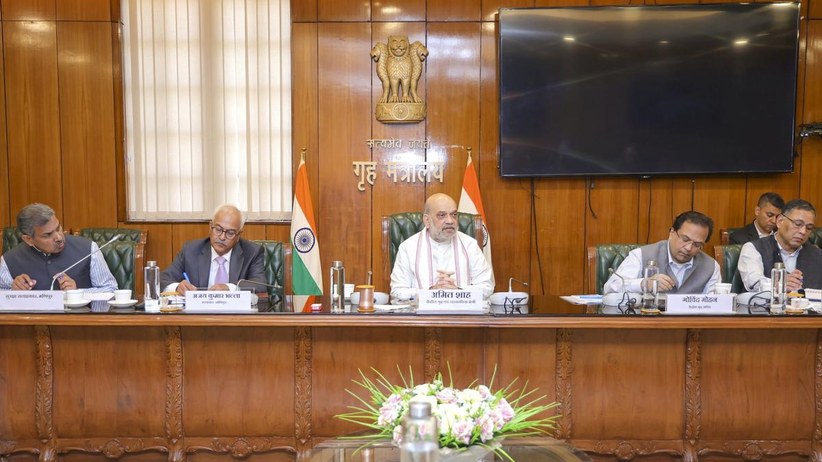 Amit Shah chairs review meeting on Manipur’s security