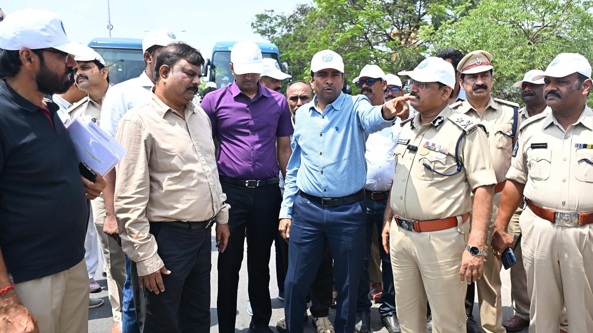 Collector, Police Commissioner inspect 25 accident black spots on National Highway in NTR district