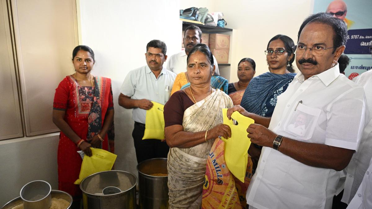 Tourism Minister distributes bicycles, lays foundation stones for development works in Salem