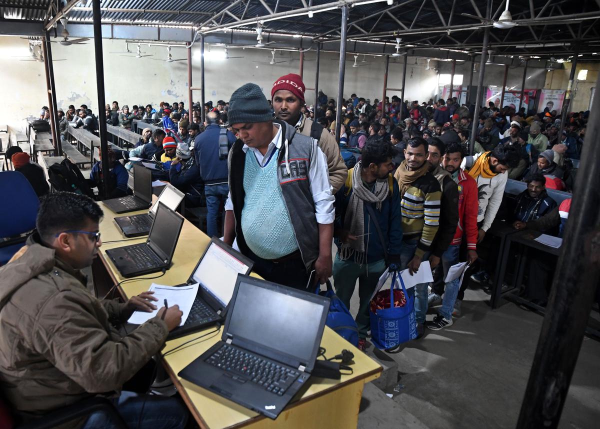 Between 500 and 1,000 aspirants show up each day, at the week-long camp to recruit skilled labour for Israel’s construction sector. 