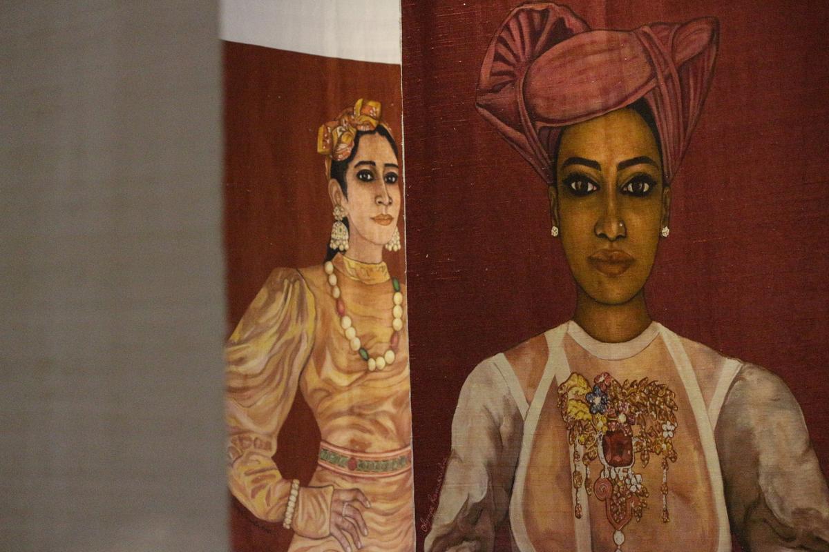 A portrait on silk from the exhibition A portrait on silk from the exhibition