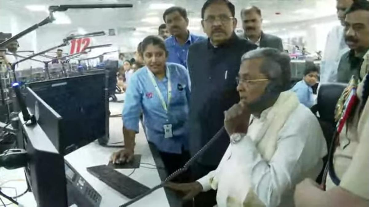 Karnataka CM Siddaramaiah inaugurates command centre at Commissioner’s office in Bengaluru; attends distress call from a woman