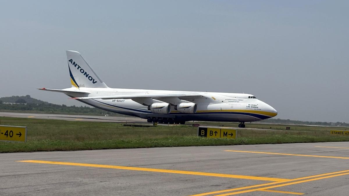 Mighty Antonov An-124 Ruslan touches down in Hyderabad, marks its second arrival in over a month