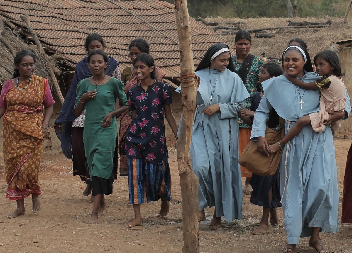 A still from the movie The Face of the Faceless, on the life of Sister Rani Maria, a nun from Kerala. 