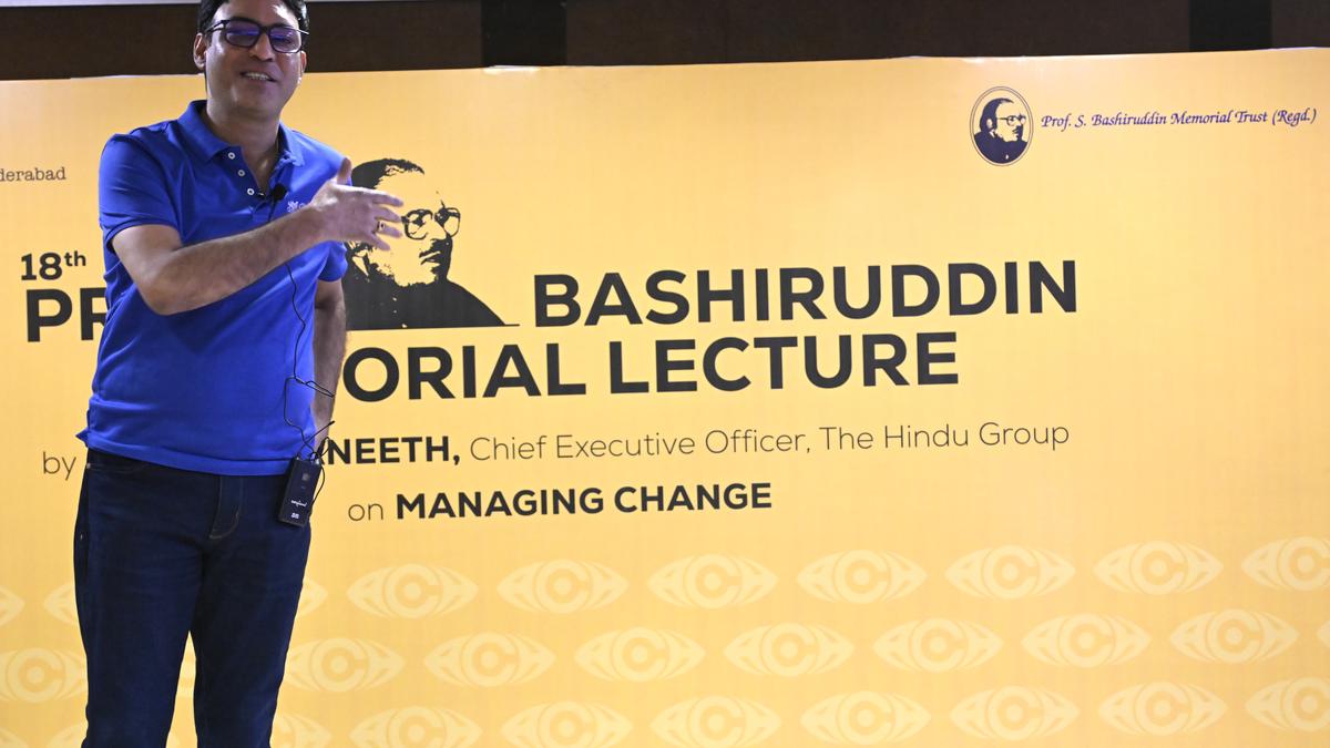 Having a purpose and the ability to see beyond social constructs to inspire positive change, says LV Navaneeth at 18th Bashiruddin Memorial Lecture