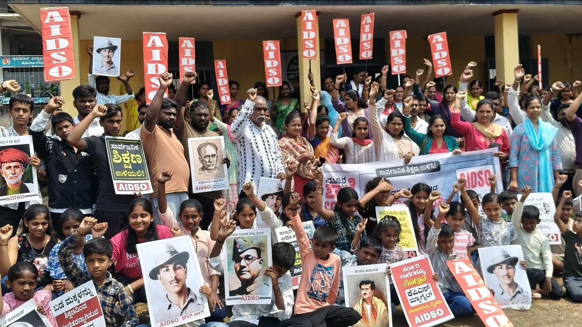 Protest taken out against KPS Magnet scheme in Kodagu