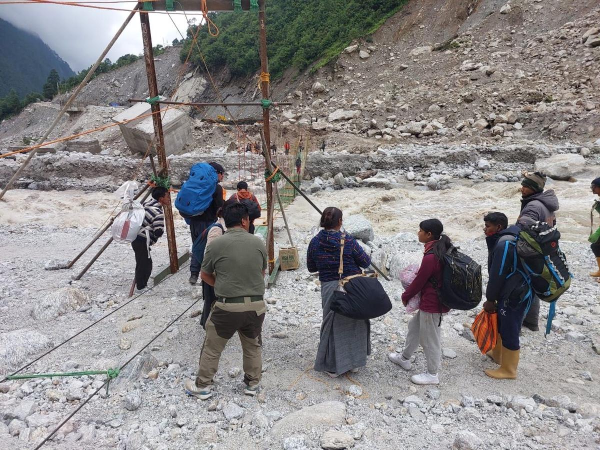 The bridge has re-established connectivity to border villages cut off due to persistent heavy rains and has provided much-needed relief to the local population affected by the severe weather conditions.