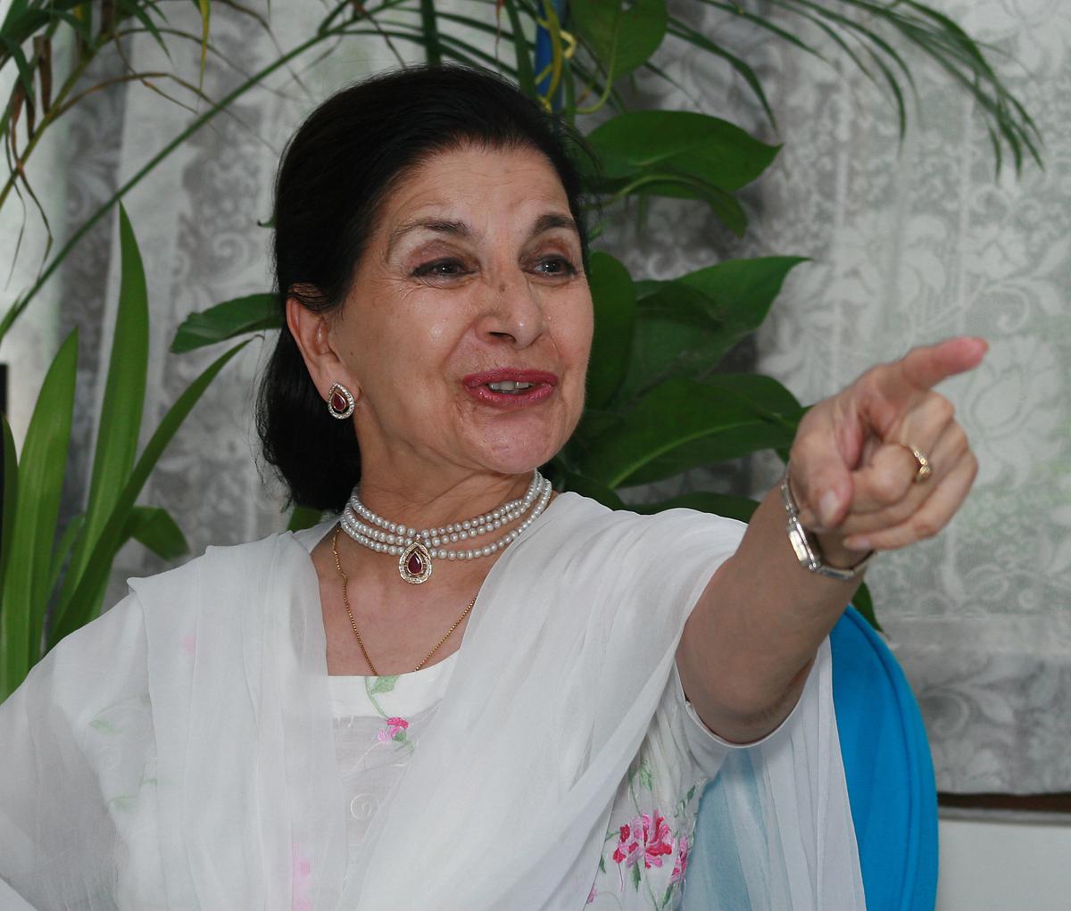 Sushma Seth, Indian Film, Television and Stage actress during an interview at her residence, in New Delhi 