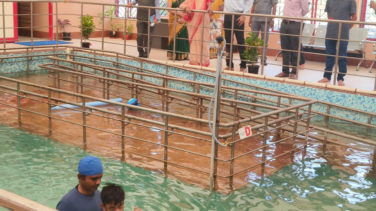 Hydrotherapy pool for rehabilitation of children with multiple disabilities at NIEPMD