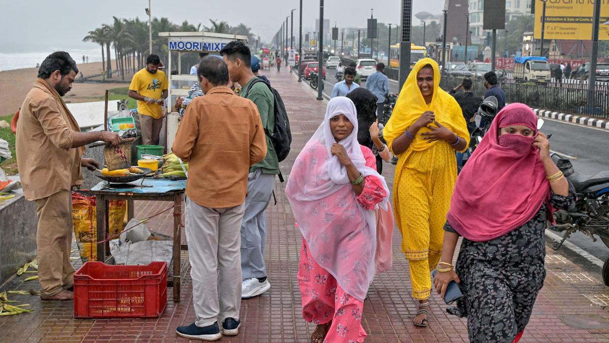 Cyclone Fengal brings light to moderate rainfall to Visakhapatnam