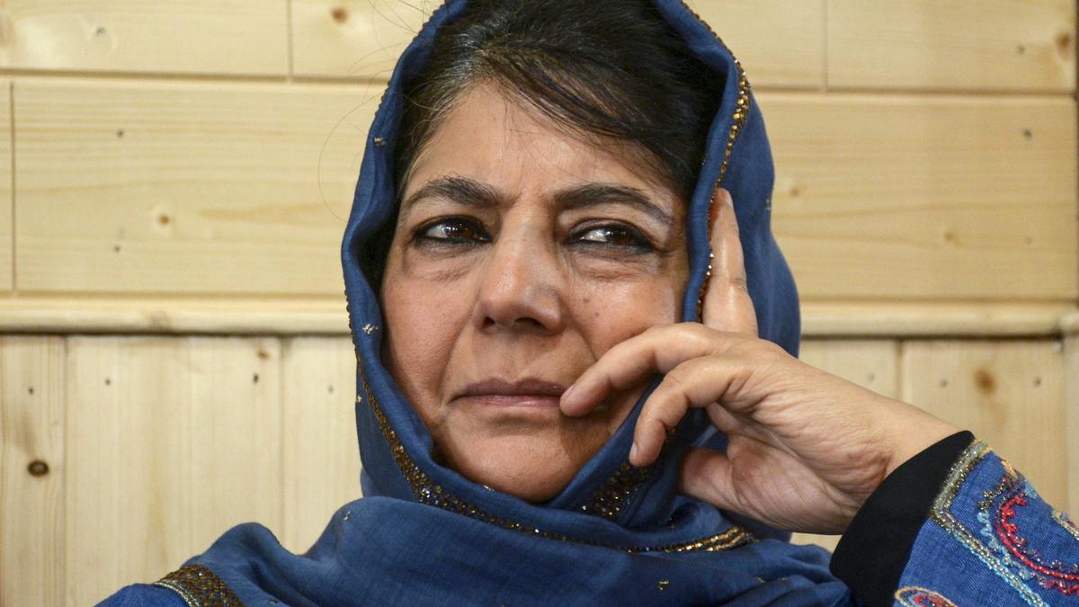 Mehbooba slams J&K Assembly speaker, accuses him of imposing form of 'martial law'