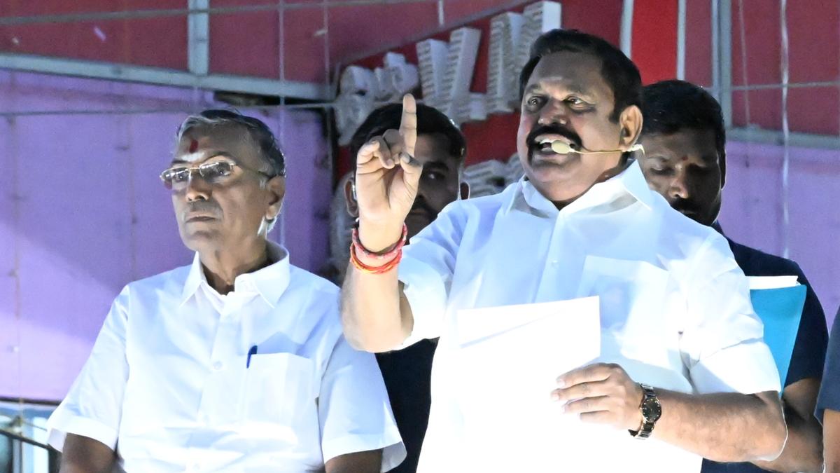 State Government is responsible for Karur stampede, alleges Edappadi K. Palaniswami