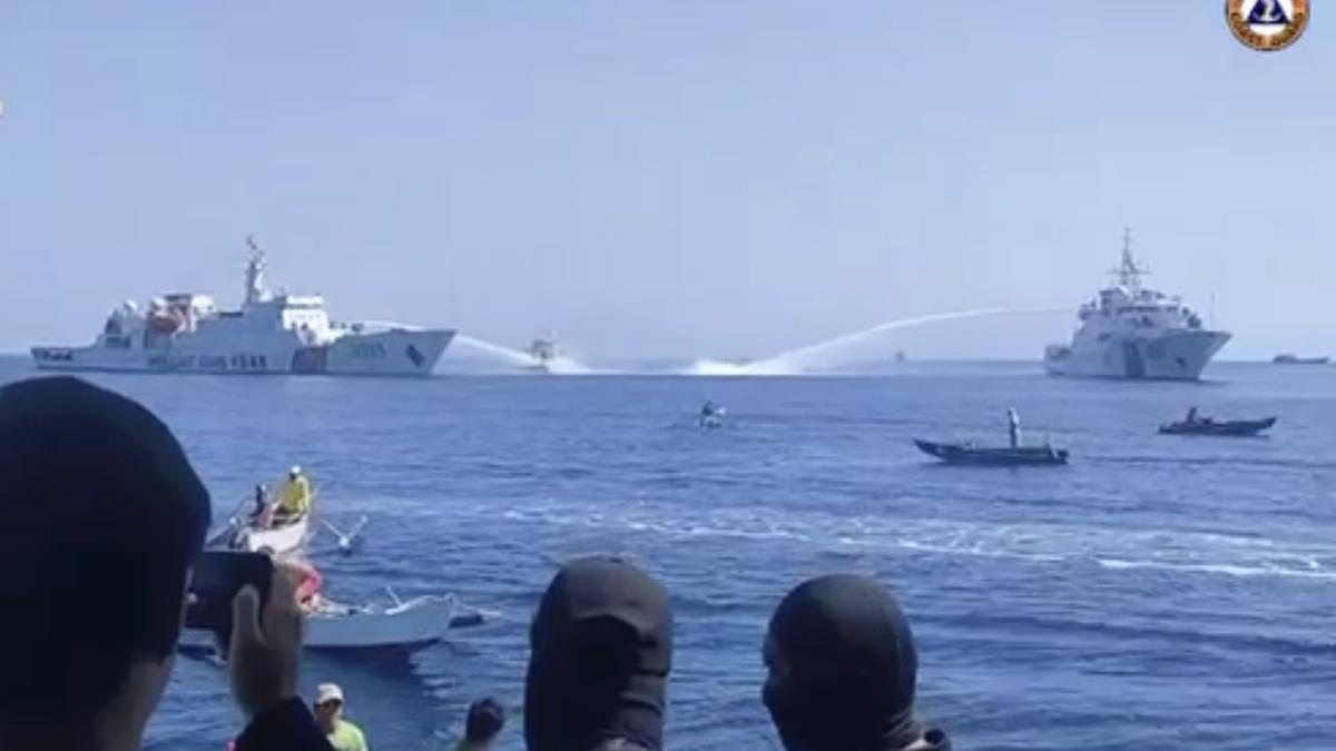 Philippines accuses Chinese Coast Guard of shooting water cannon at its boats