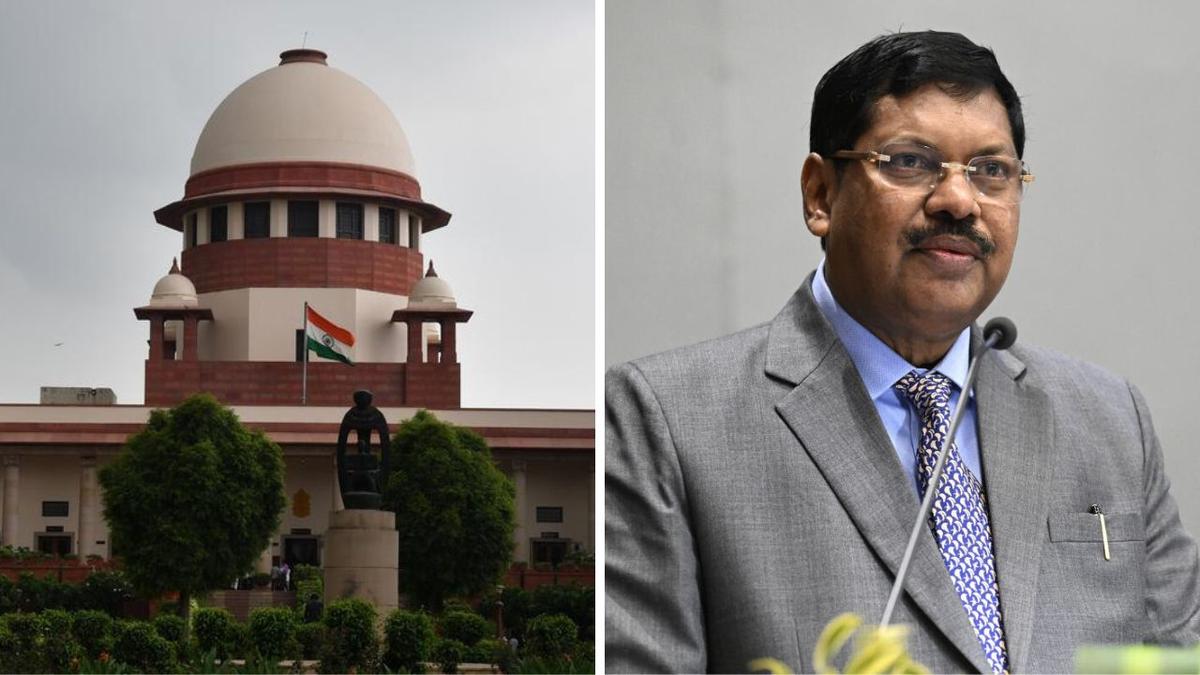 The Bench was hearing a plea of the Supreme Court Bar Association (SCBA) seeking contempt action against 71-year-old advocate Rakesh Kishore, who hurled an object towards the CJI on October 6 during court proceedings. File The Bench was hearing a plea of the Supreme Court Bar Association (SCBA) seeking contempt action against 71-year-old advocate Rakesh Kishore, who hurled an object towards the CJI on October 6 during court proceedings. File