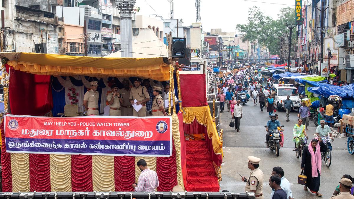 Madurai city police inaugurate 85 CCTV cameras at Vilakkuthoon The Hindu