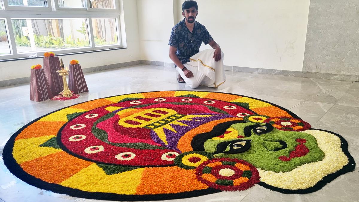 ‘Pookkalam’ gets a 3D makeover by Bengaluru-based Malayali designer