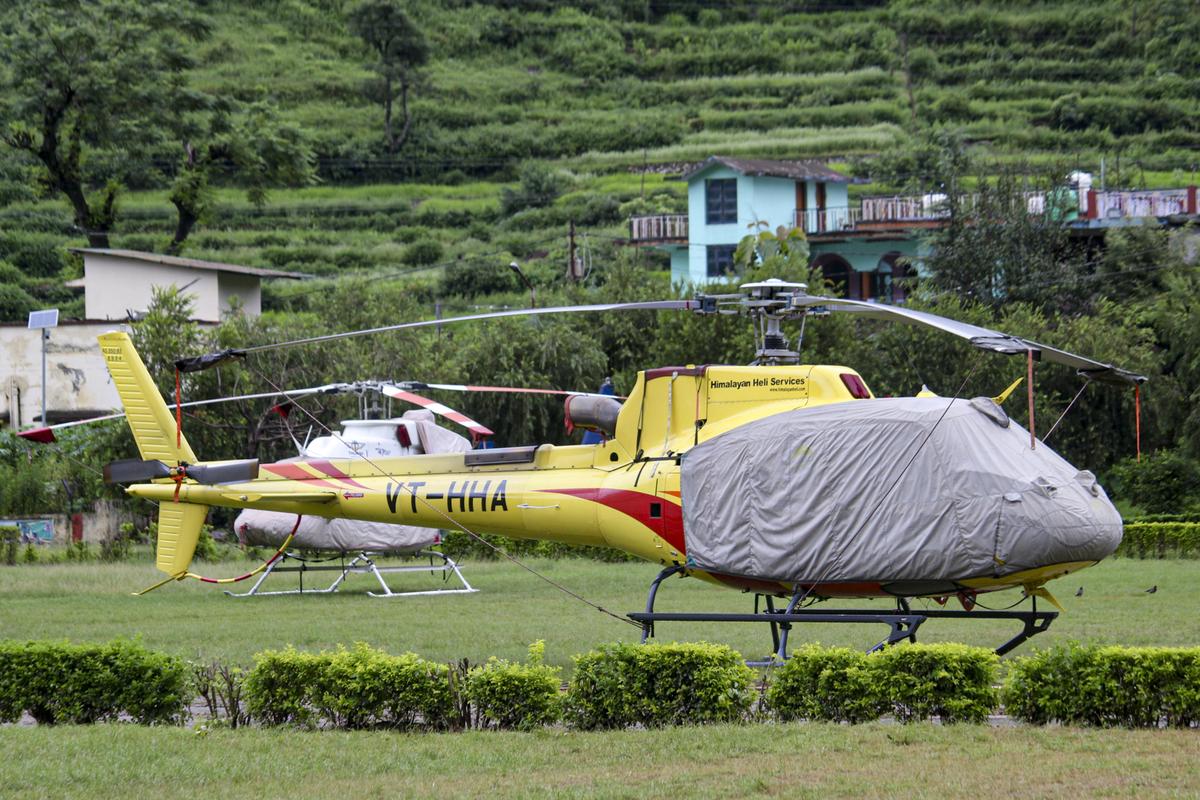 general Helicopters grounded at ITBP’s Matli helipad after incessant rains hampered rescue operations in disaster-hit Dharali and Harsil, in Uttarkashi district, Uttarakhand on August 11, 2025. general Helicopters grounded at ITBP’s Matli helipad after incessant rains hampered rescue operations in disaster-hit Dharali and Harsil, in Uttarkashi district, Uttarakhand on August 11, 2025.