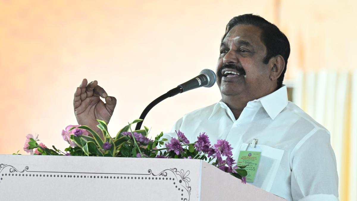 Palaniswami alleges ‘murder everywhere, always’ under DMK regime in Tamil Nadu