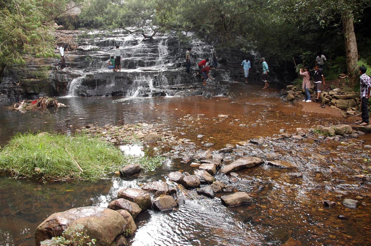 Vattakanal falls in Kodaikanal.