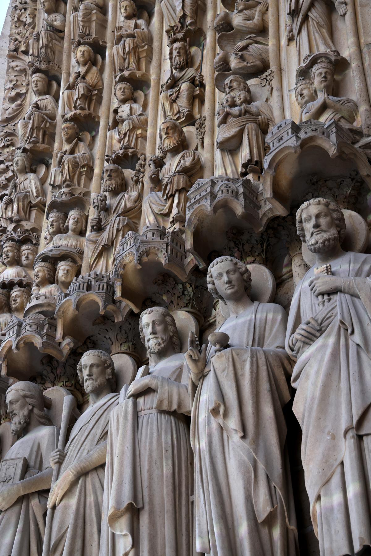 General view outside Notre-Dame of Paris Cathedral before its reopening on December 06, 2024 in Paris, France. Photo: Getty Images for Notre-Dame de Paris