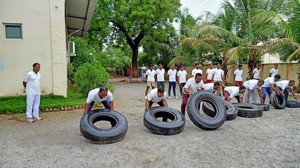 Expert imparts training to Fire personnel in swimming, physical fitness