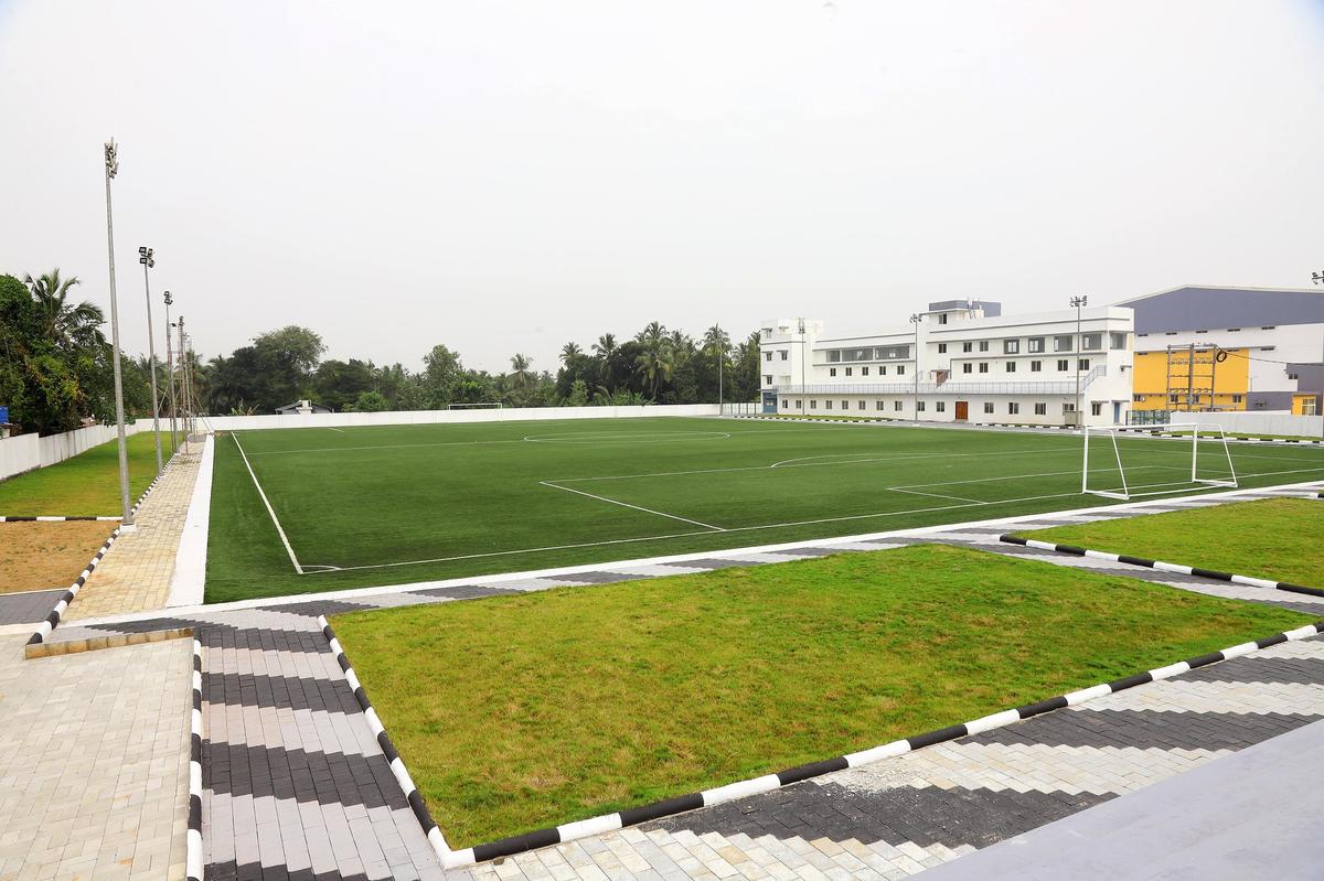 The  I.M. Vijayan Sports Complex at Lalur, once the dump yard of Thrissur city. 