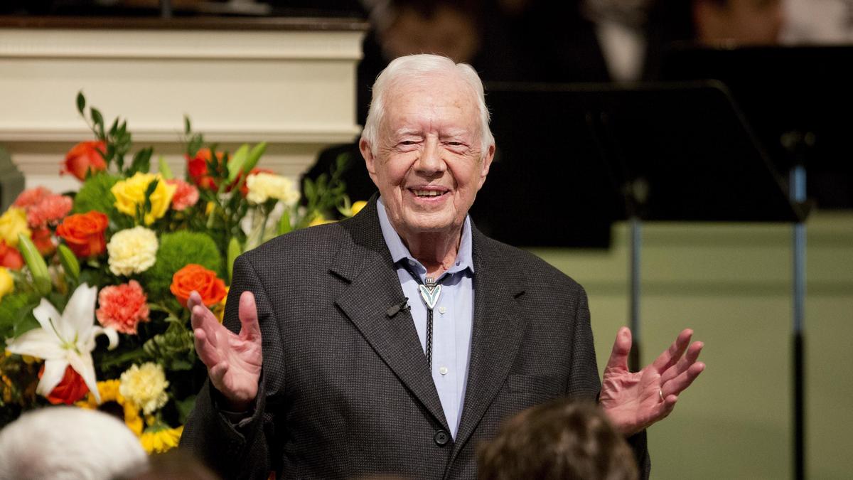 Jimmy Carter and his hometown of Plains celebrate the 39th president’s 100th birthday