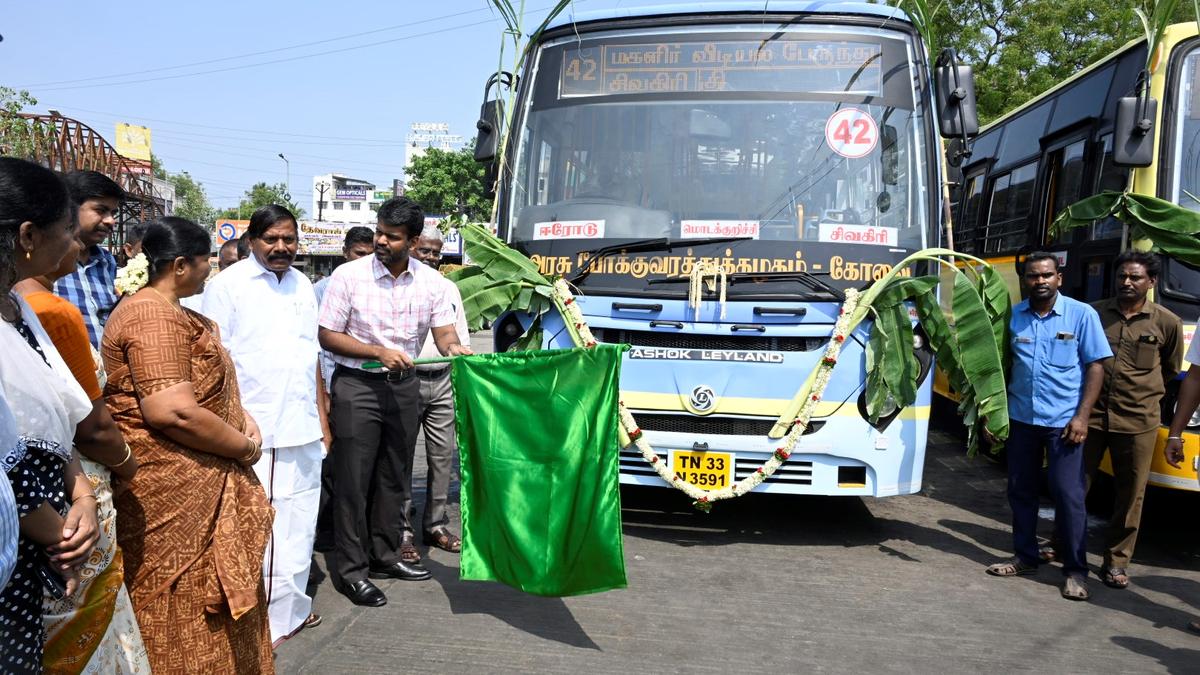 Nine new buses inducted into service in Erode