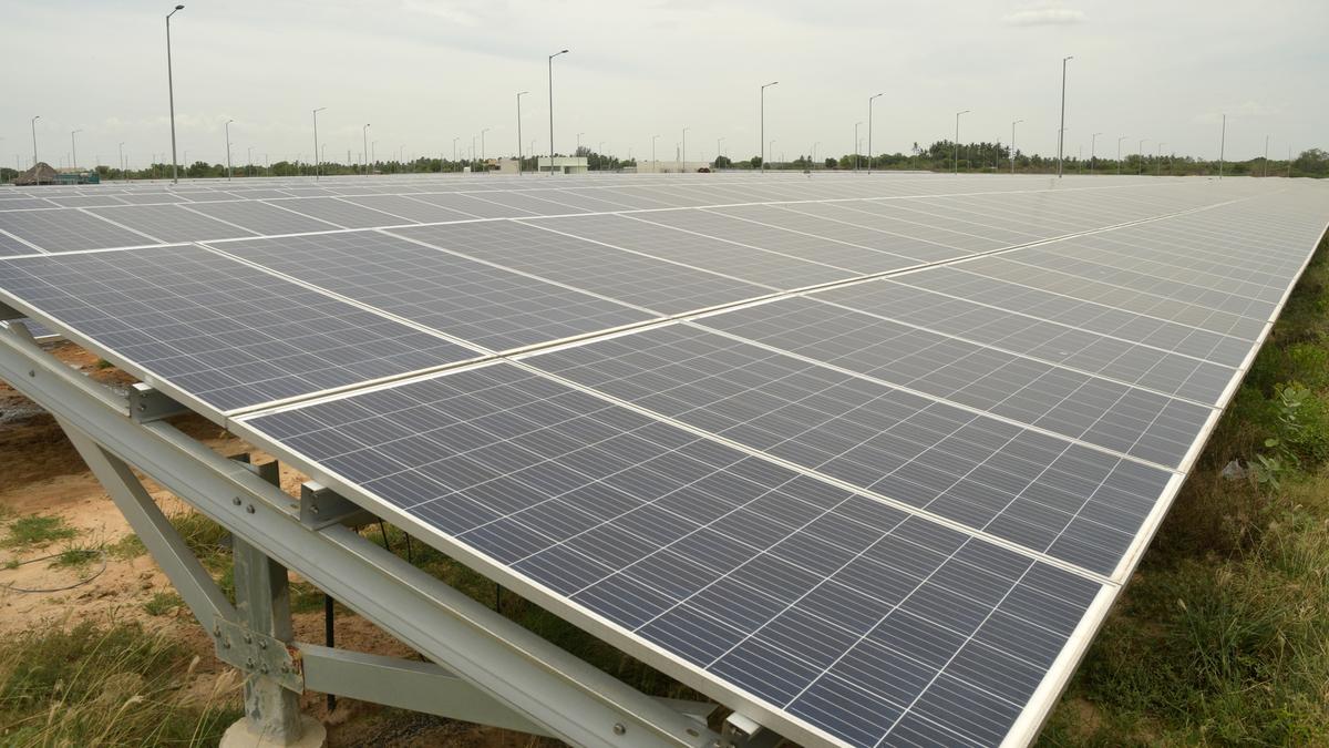 9.6 MW solar power parks at Panjapur begin power generation