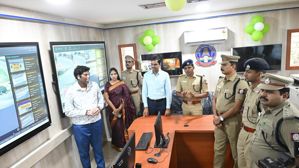 Thoothukudi District Police get modern control room getting signals from state-of-the-art cameras; vehicles&rsquo; registration numbers, travellers can easily be identified